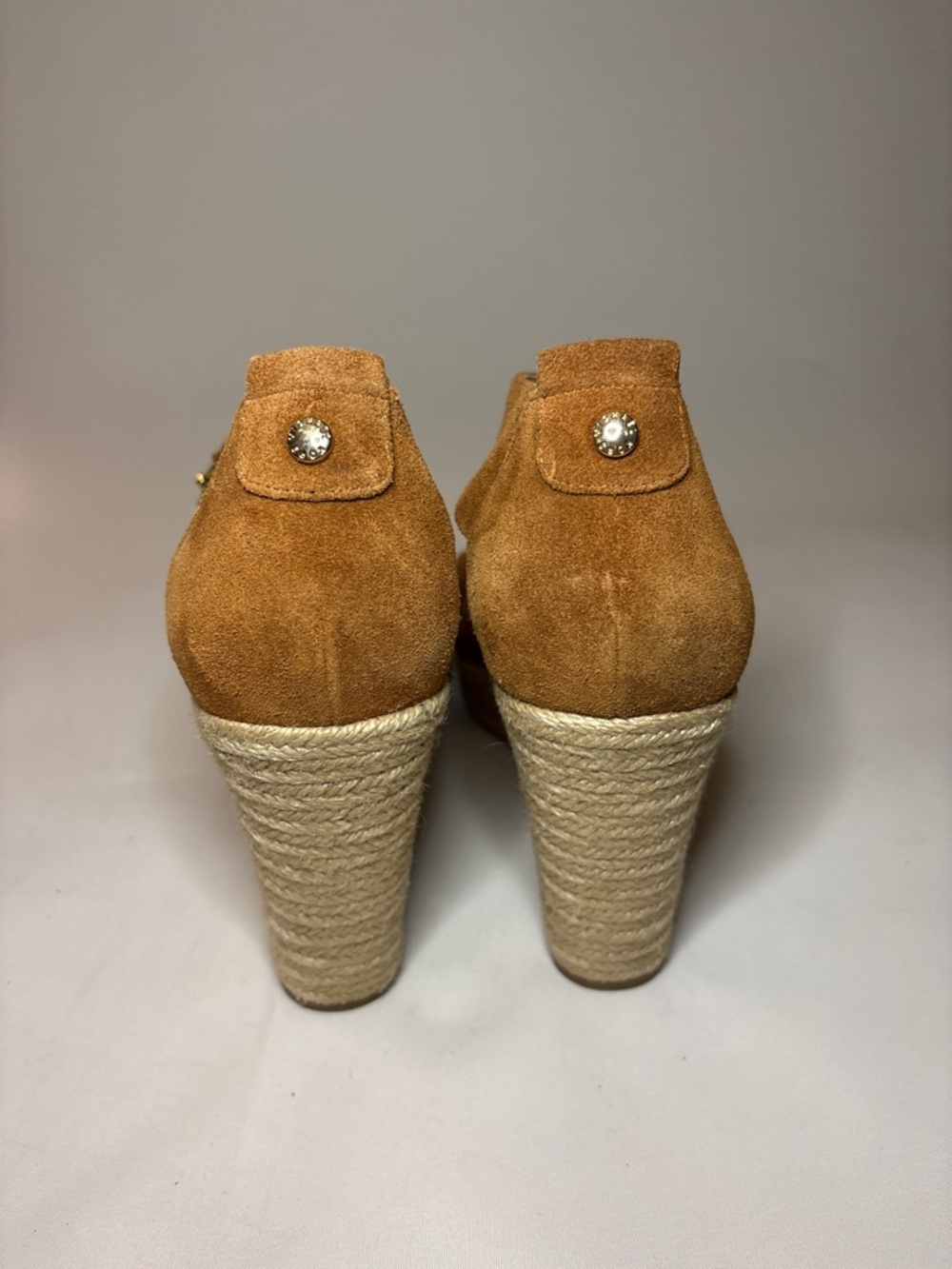 MICHAEL Michael Kors Damita Tan Suede Espadrille with Front Zip Size 11 - Picture 5 of 12